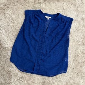 Q&A Sheer Cut Off Blouse